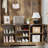Beitske 5-in-1 Hall Tree with Storage Bench and Magnetic Doors, Retro Entryway Organizer with Coat Rack, Shoe Cubbies, Hooks & Upper Shelf for Foyer or Mudroom-1420875950