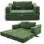 Canapé moderne minimaliste, canapé-lit rabattable, canapé convertible et matelas pour salon, chambre à coucher, appartement, dossier amovible, vert-873660793