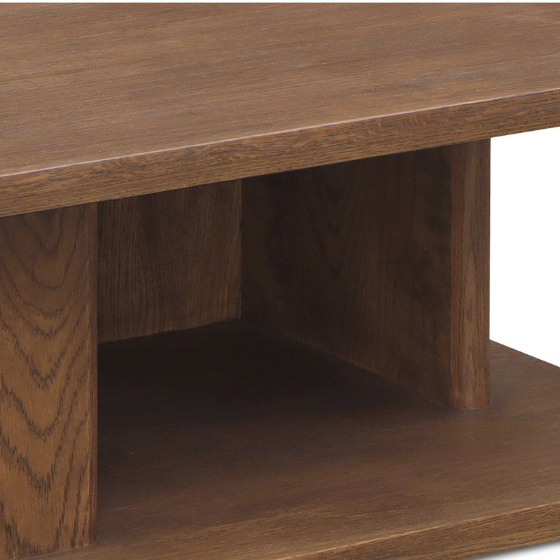Casey Small Coffee Table Dark Brown, Dark Brown, 16" H x 40" L x 30" W