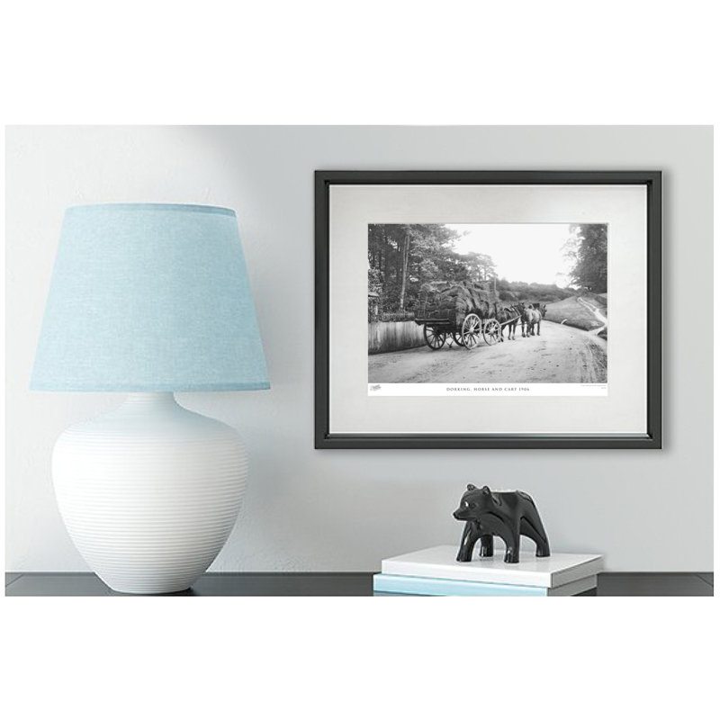 Dorking, Horse And Cart 1906 by Francis Frith - Single Picture Frame Print, 45cm H x 60cm W x 2.3cm D