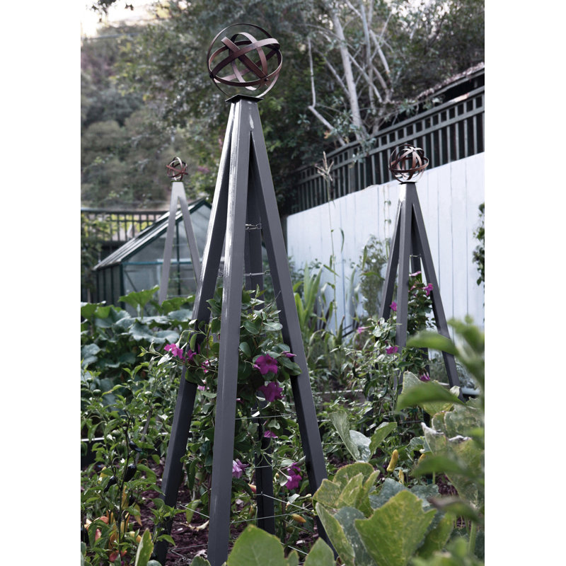 Treillis en acier Ambur, H 53 po x l 18 po x P 18 po, Gris anthracite