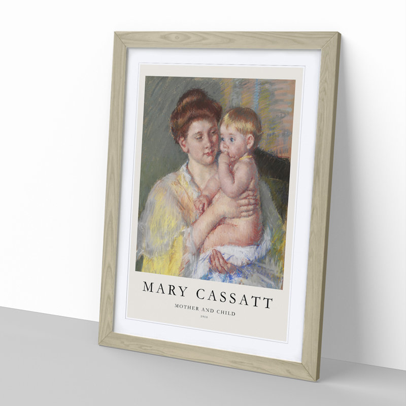 Mother and Child Vol.4 by Mary Cassatt - Picture Frame Painting, 65cm H x 48cm W x 2cm D