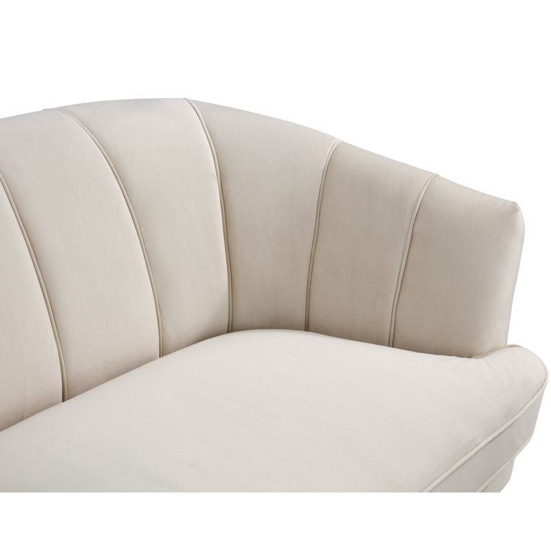 Ensemble de salon 3 pièces, Velours beige
