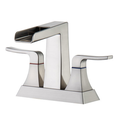 2-handle Bathroom Faucet with Drain Assembly
