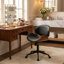 Chaise de bureau rembourrée à hauteur réglable-437675638