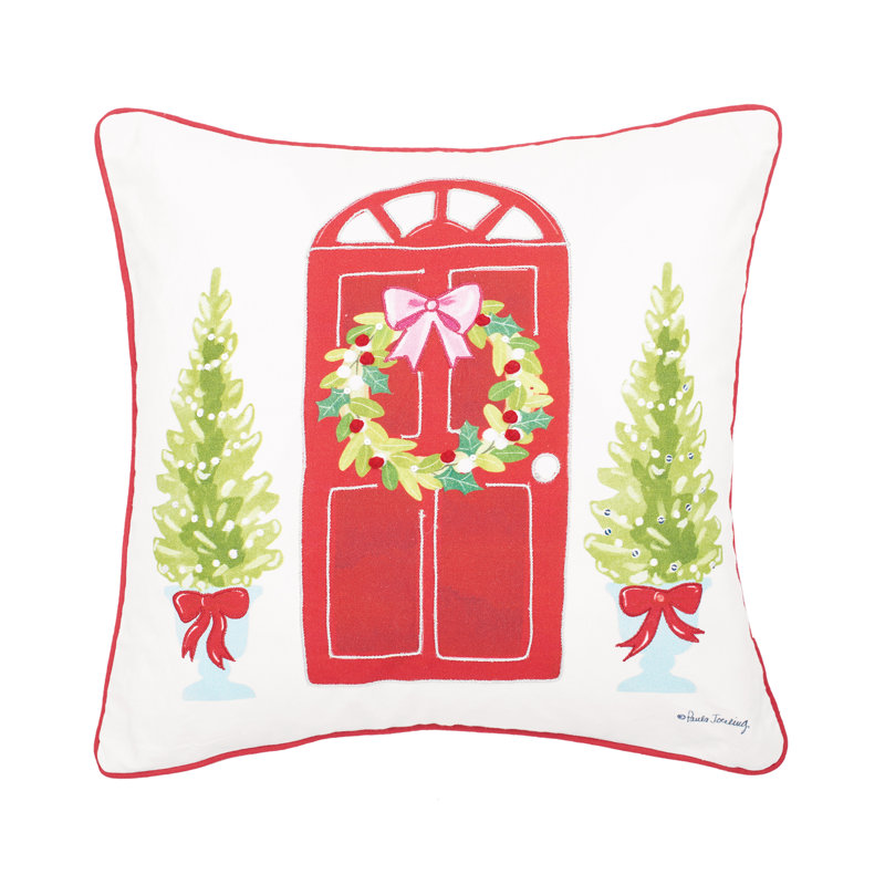  Coussin décoratif imprimé et embelli de porte