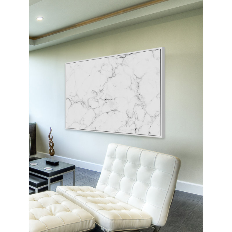 « fêlé marble », reproduction d’impression sur toile encadrée, H 12 po x l 18 po