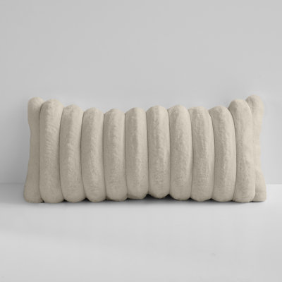 Faux Fur Reversible Throw Pillow