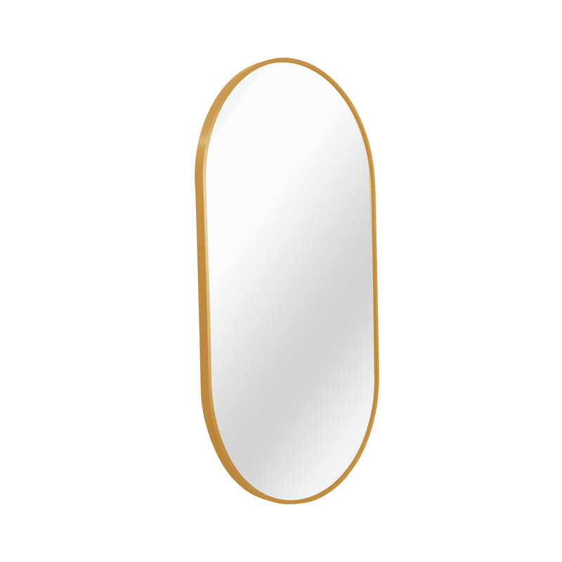 Veleer Mirror, Gold, 28" x 20"