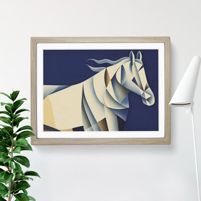 Soulful Horse Abstract - Framed Print