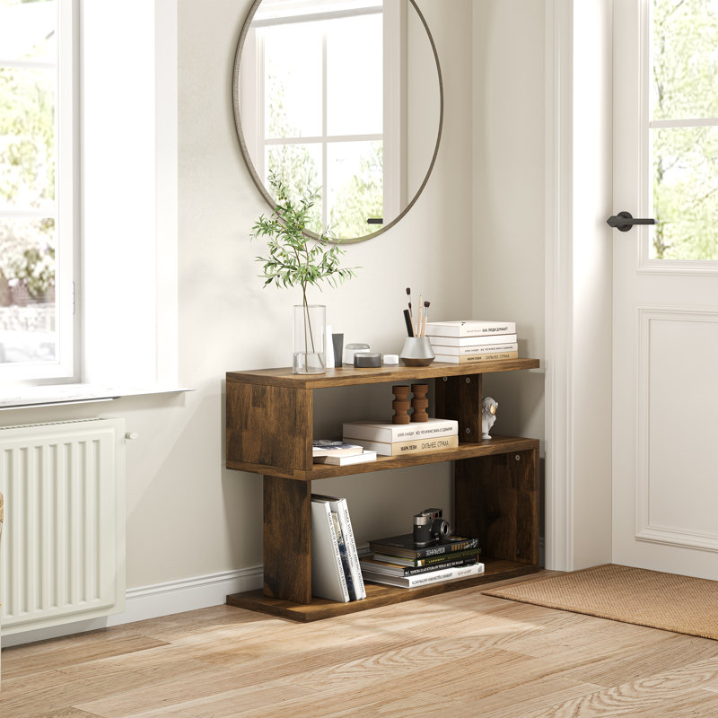 Console 35,4 po Lubbi, Brun rustique