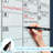 Magnetic 18”x24” Glass Whiteboard Calendar Planner