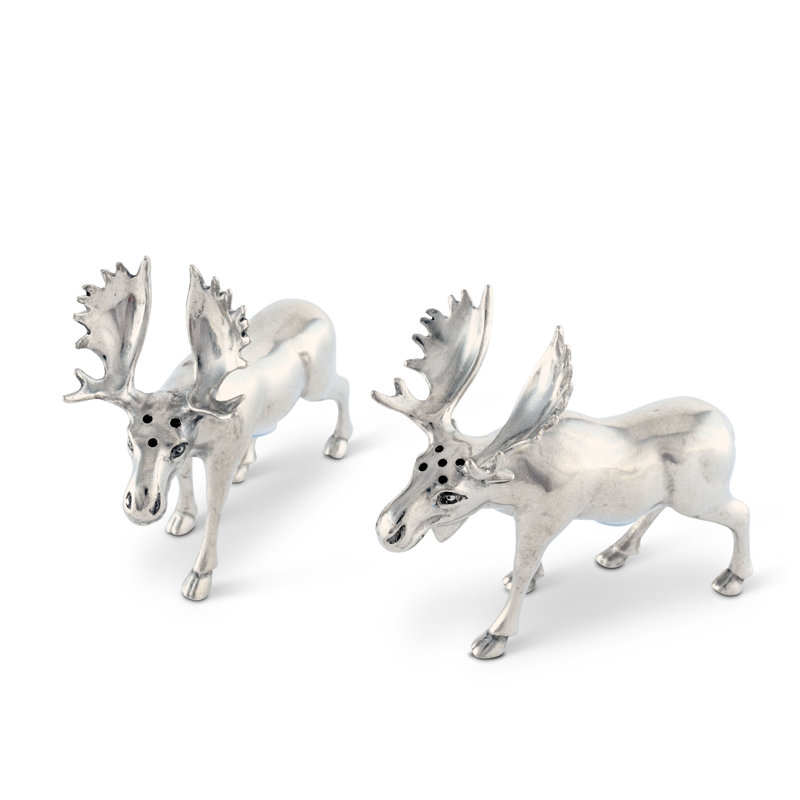 Ensemble salière et poivrière Lodge Pewter Moose