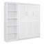 Lit escamotable double pleine grandeur avec tablettes-834471414