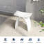 Tabouret de salle de bain autoportant à surface solide de 14 pouces KAKUSIGA