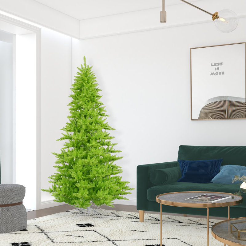Sapin de noël artificiel vert 7,5 pi avec support