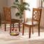 Chaise d'appoint en bois massif Annorah-749472367