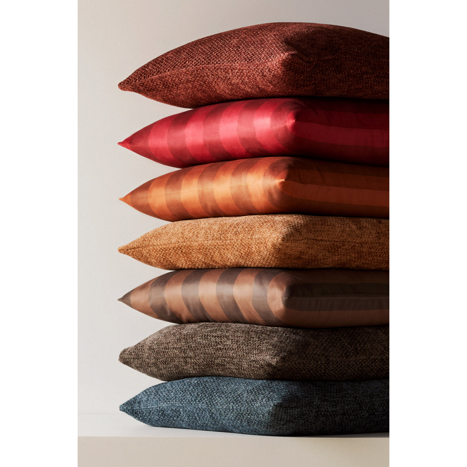 Serenity Throw Pillow, Feather, Espresso, 22" x 22"