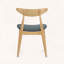 Ensemble de chaises de salle à manger rétro en bois d'hévéa avec dossier ergonomique, ensemble de 2-1915021158-1915021177