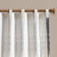 Panneau de rideau en coton avec détails en chenille et doublure (seulement 1 panneau PC)-678700677