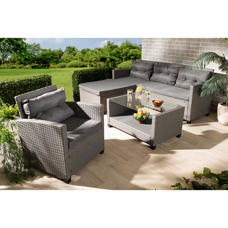 4 - Person Patio Conversation Set with Cushions