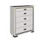 Commode blanche et noire Isaiah Sleek