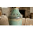 Modern Round Curved Ceramic Tall Flower Vase Accent for Home Tabletop Decor - Sculptural Table Vase for Living Room and Entryway Display - Green & Blue