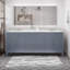 Elmano 73'' Double Bathroom Vanity with Marble Top-794570908