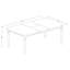 6B0FF0F4EB4F4BA2BD2C9DDE2B3B2D25 Ensemble de salle à manger 7 pièces comprenant une table de salle à manger rectangulaire avec rallonge amovible et 6 chaises rembourrées, lin blanc-1694624576-1694624578