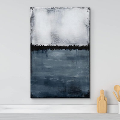 Paysage minimaliste «A Skull Face And Flowers Horror Gothic Moody Dark Art Modern Art Work Decor»