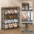 5-Tier Inclined Shoe Rack, Narrow Shoe Shelf Holds 12-16 Pairs