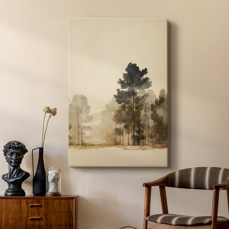 Paysage rétro V - galerie Cavas sur mesure, H 48 po x l 32 po