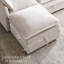 Canapé modulaire de 112,6 po avec grand espace de rangement, canapé modulaire en U en chenille avec repose-pieds, avec coussins de siège profonds et coussins décoratifs-2066905047-2066905048-2066905051