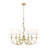 Parra Gold Leaf 6 Light Chandelier-123222959