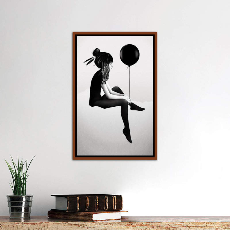 «No Tce Thing As Rien» par Ruben Ireland - impression d'art graphique, H 26 po x l 18 po x 1,5 po
