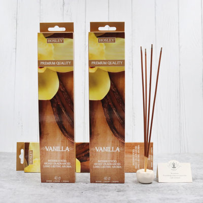Hosley 120 Pack Incense Sticks + Bonus 120 Pack (Total 240) – Wind – Bulk Pack Perfect for Home, Meditation & Aromatherapy
