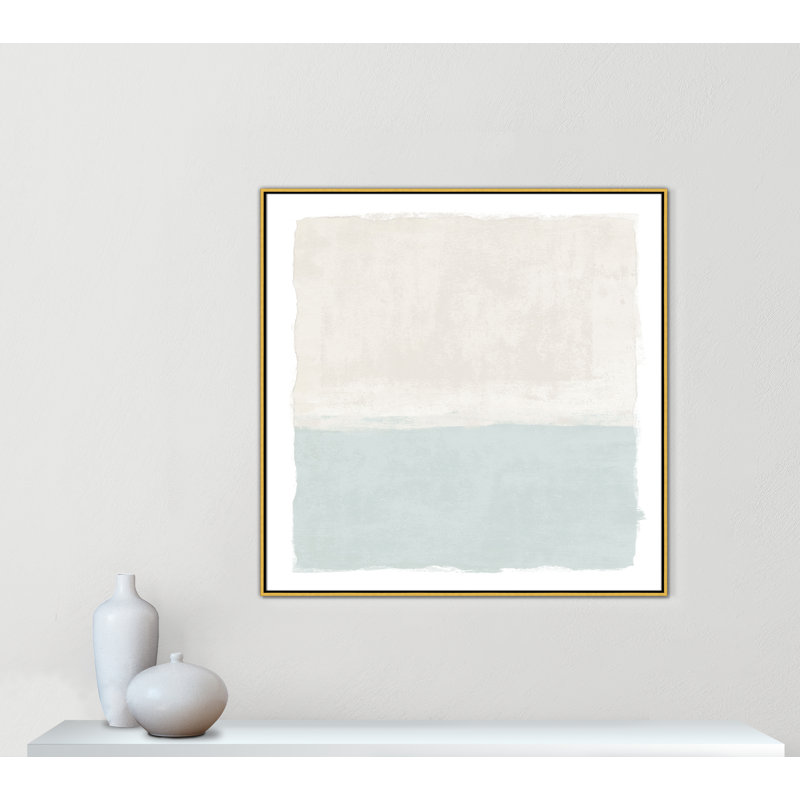 «Ocean Tides II - Square Vesrion Print» par Natalie Carpentieri, H 46,5 po x l 46,5 po, Doré
