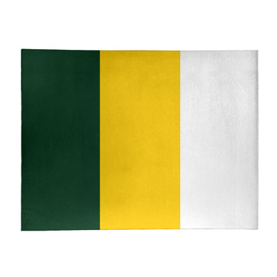 Tapis vert/jaune