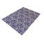 Tapis bleu en laine et en soie noué à la main 6 pi x 9 pi 1 po Parinika