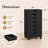 7-Drawer Mobile File Cabinet with Storage, Wood Storage Cabinet, Rolling Organizer for Office Supplies, Documents, Craft Materials, Home Office & Study-1824559434