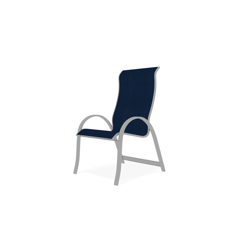Aruba II Outdoor Lounge Chair, White, Cobalt 35D Sunbrella®