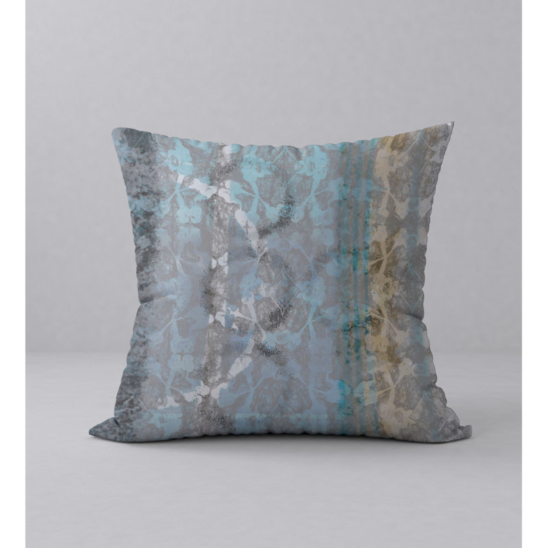 Abstract Reversible Throw Pillow, 18" x 18"