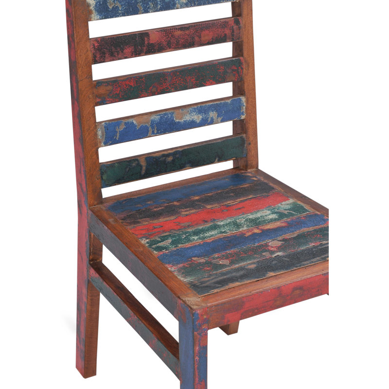 Chaise d'appoint en bois massif Lara
