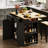 Lujane 3-Piece Drop Leaf Kitchen Island Set-387945879-378934733
