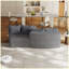 Canapé modulaire semi-circulaire avec quatre coussins pour la chambre à coucher et le salon-115708490