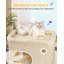 Cat Tree for Indoor Cats, Multi-layer Scratching Post with Large Platform, 2 Caves, 7 Sisal Posts, Pompoms, Cat Basket, Hammock, Suitable for Cats-801803118-801803121