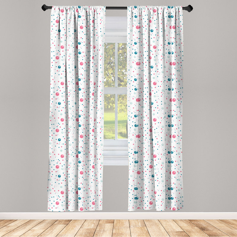 Rideaux 4 panneaux Ambesonne, L 56 po x L 63 po