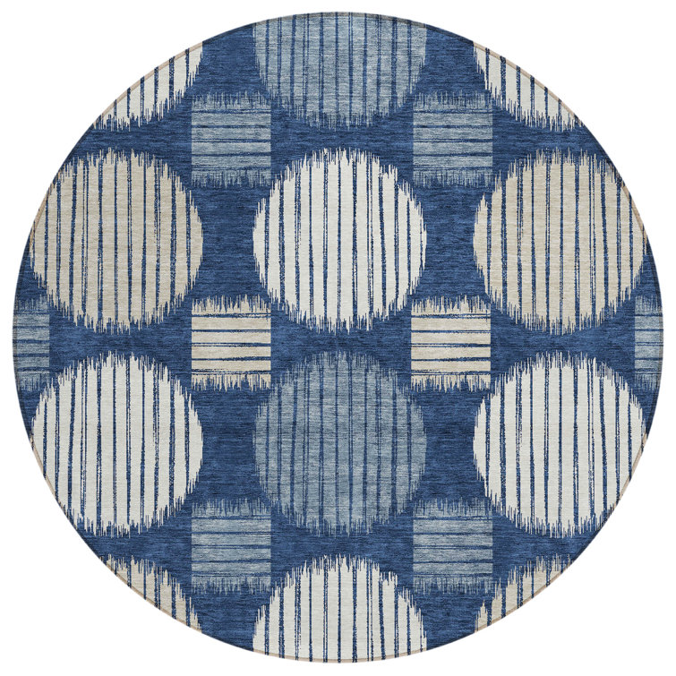 Maliana Washable Geometric Indoor / Outdoor Rug