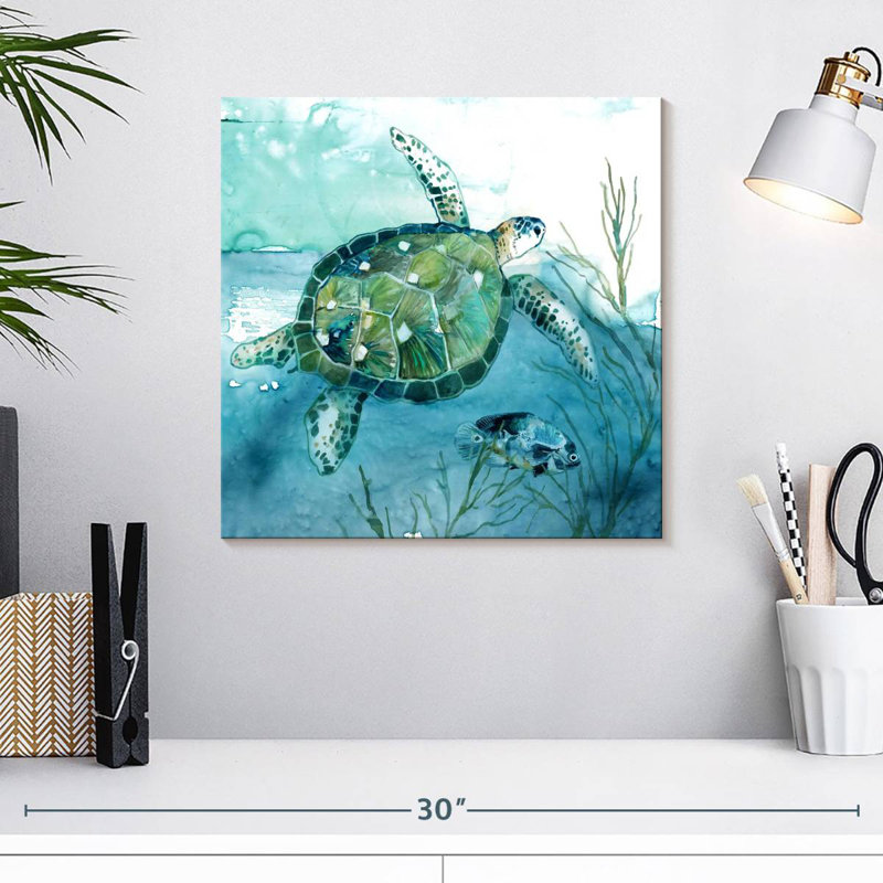 Tortue de mer Crowle Delray I, H 16 po x l 16 po