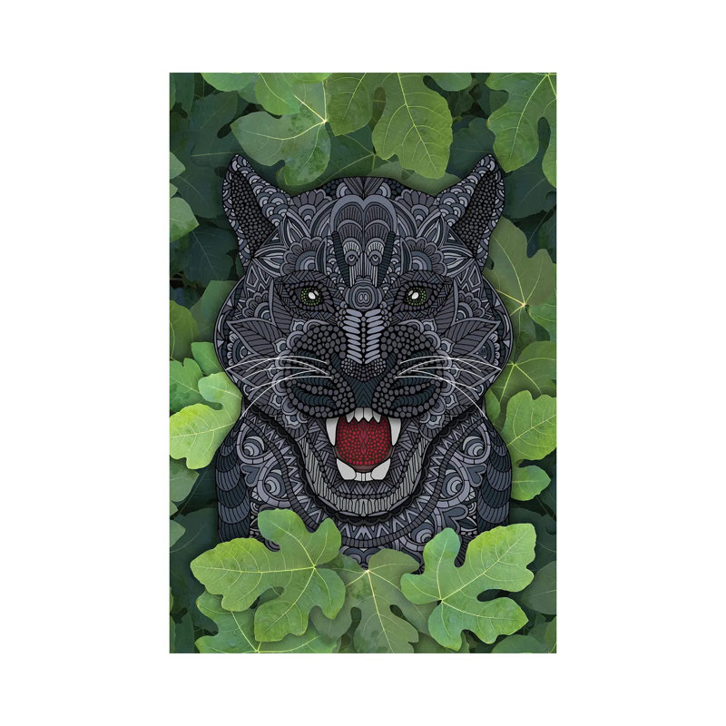 Jungle Panther by Angelika Parker - Wrapped Canvas Print, 30.48cm H x 20.32cm W